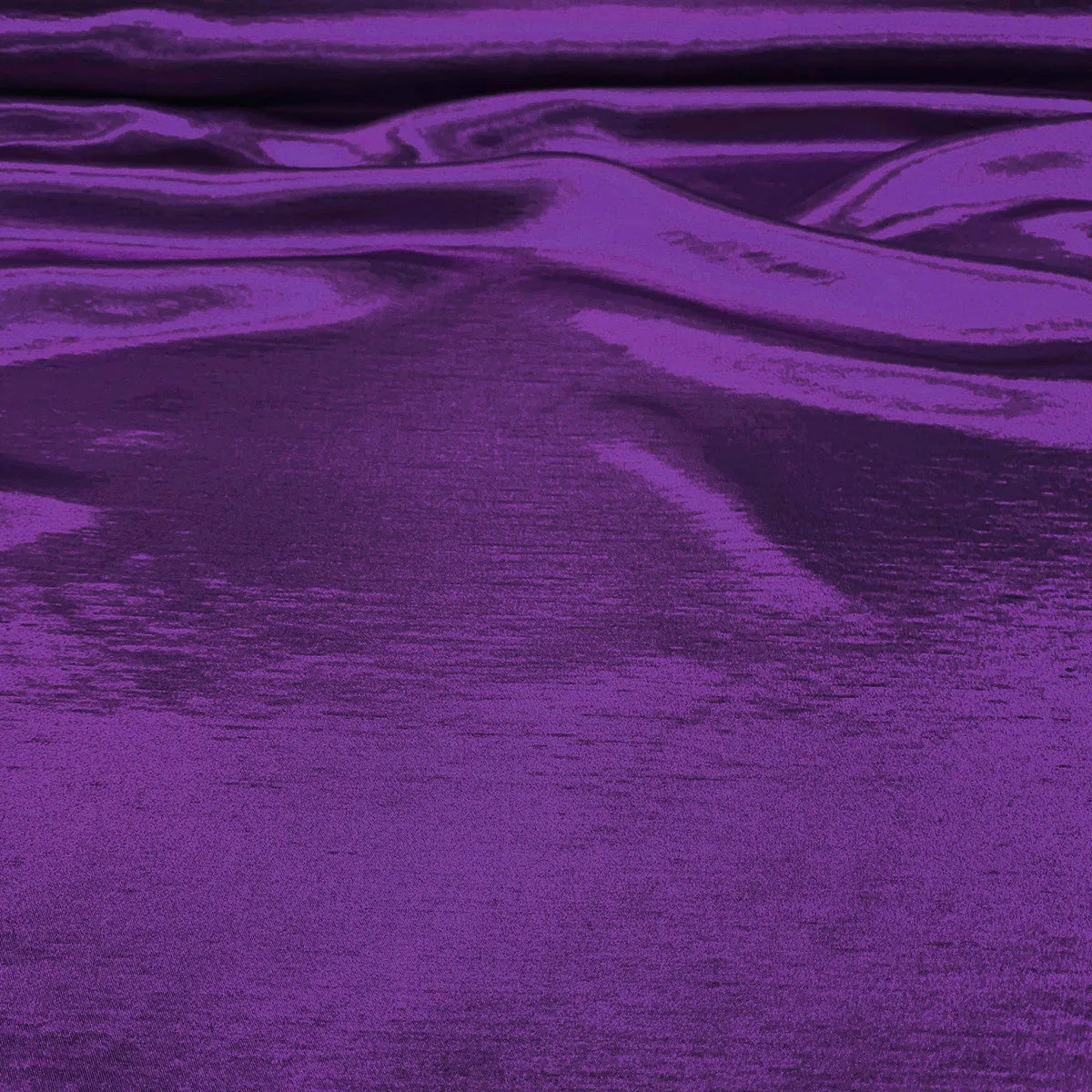 1pc - Shantung Satin (Reversible) Table Linen 132" Round - Purple