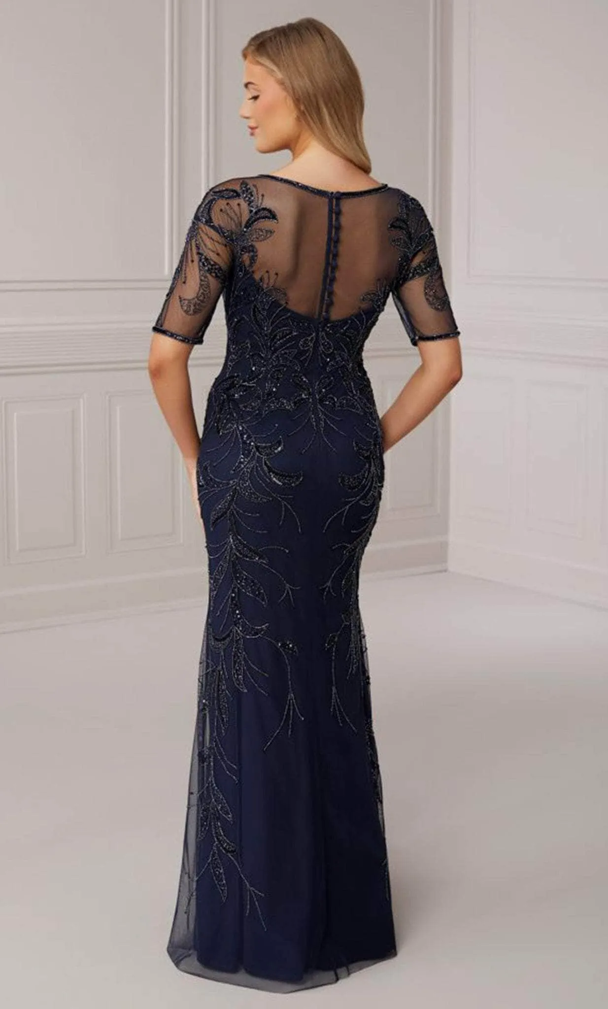 Adrianna Papell Platinum 40421 - Long Sheath Gown