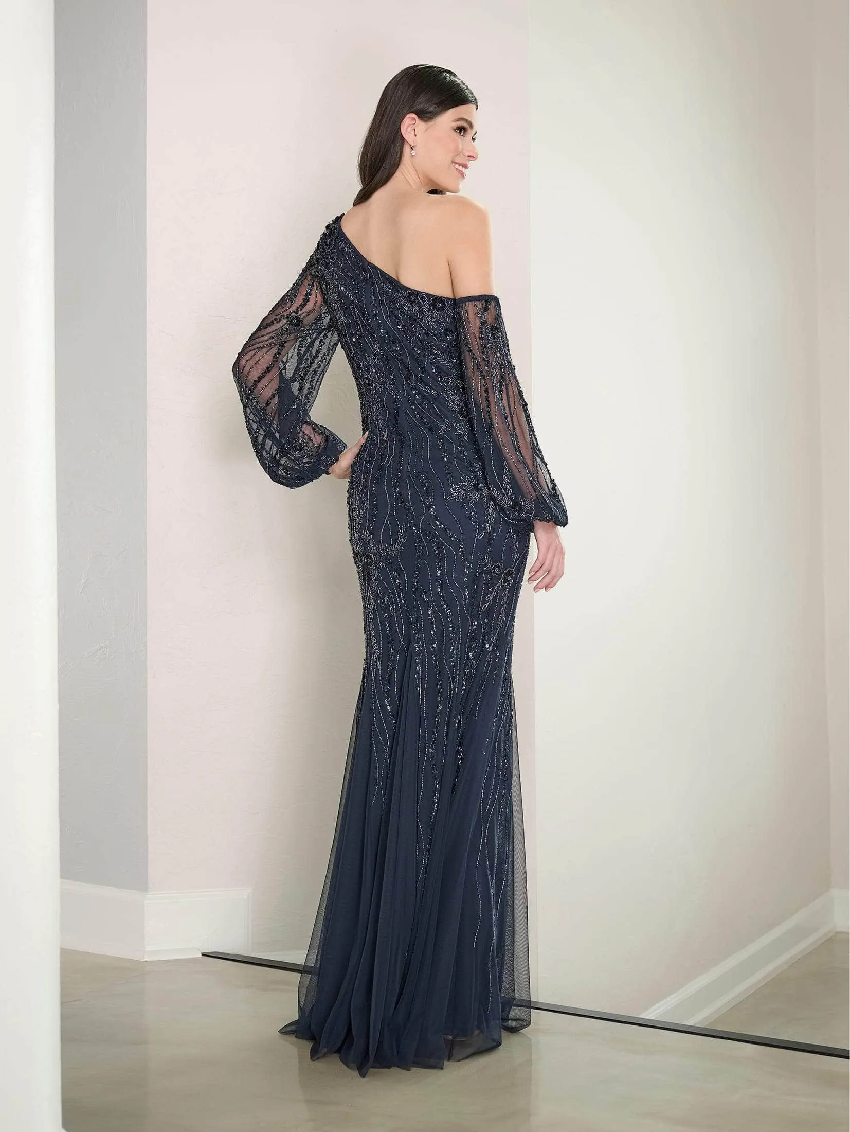 Adrianna Papell Platinum 40464 - Beaded Long Dress