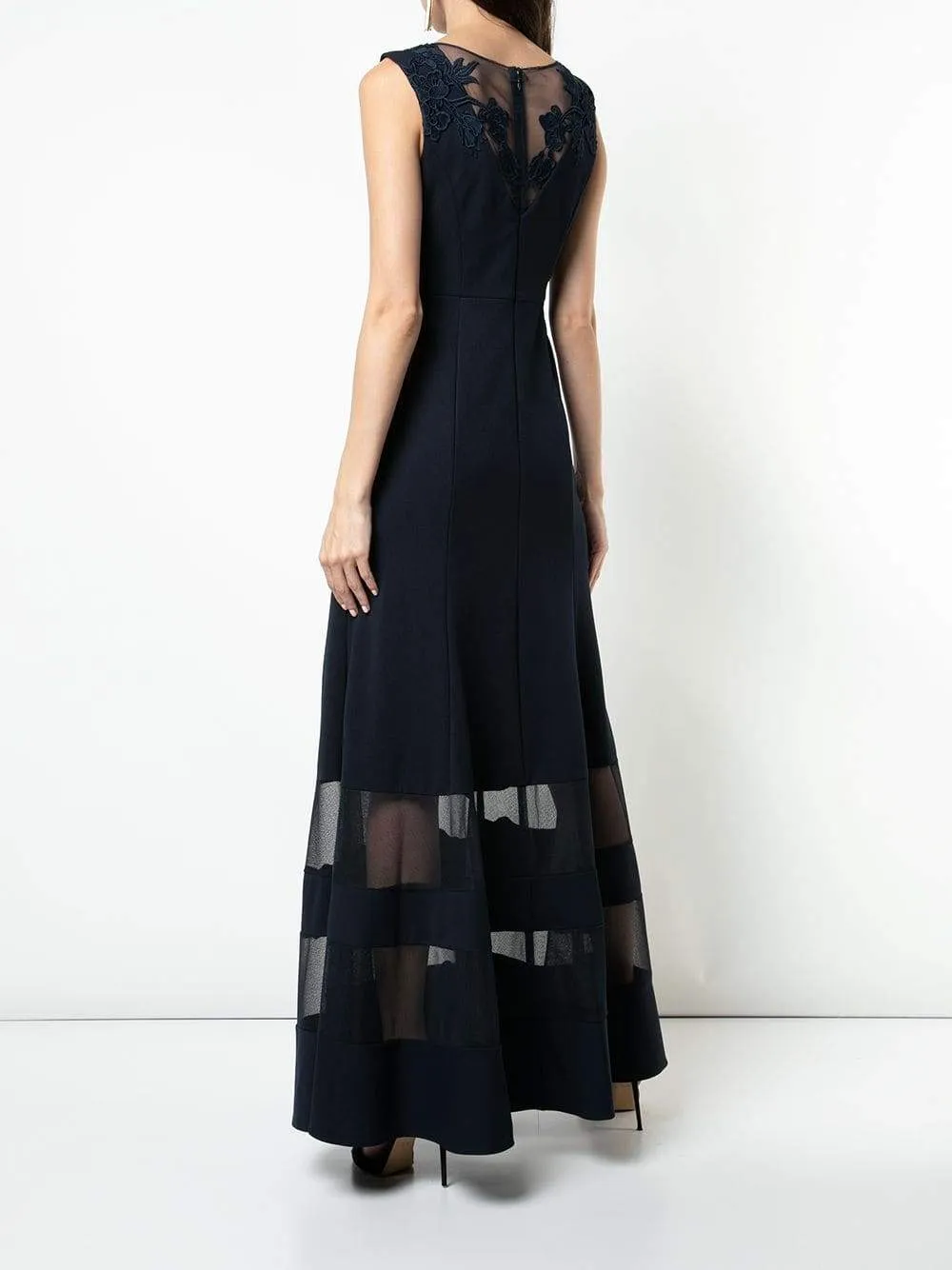 Aidan Mattox - MD1E203970 Sleeveless Illusion Panel Mermaid Dress