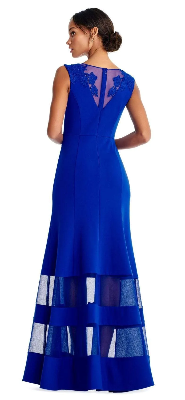 Aidan Mattox - MD1E203970 Sleeveless Illusion Panel Mermaid Dress