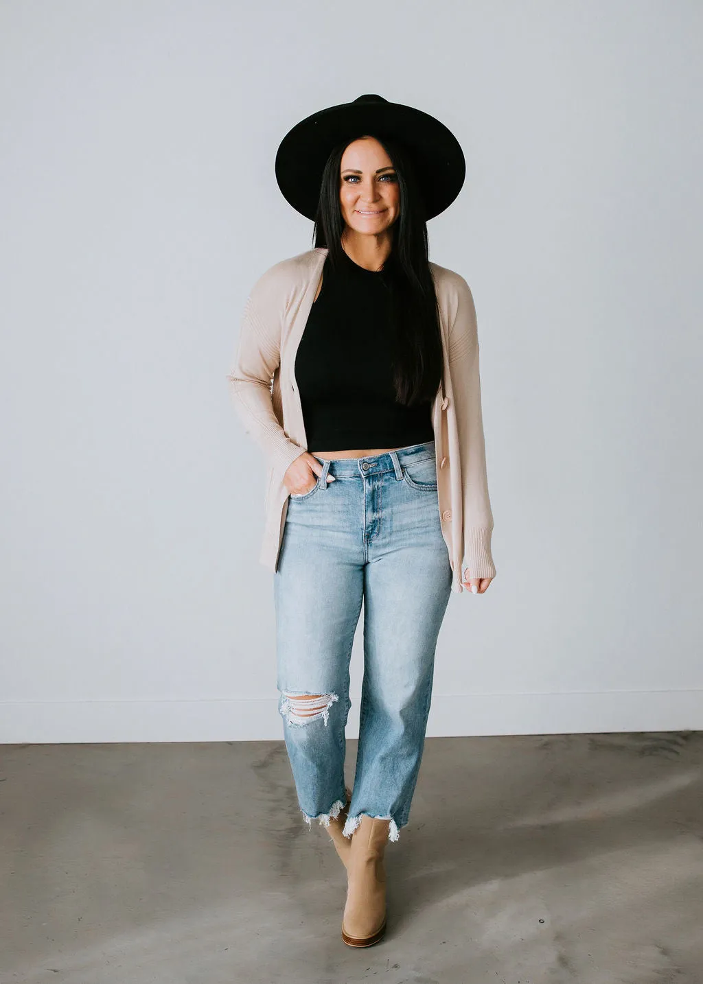 Alecia Button Front Cardigan