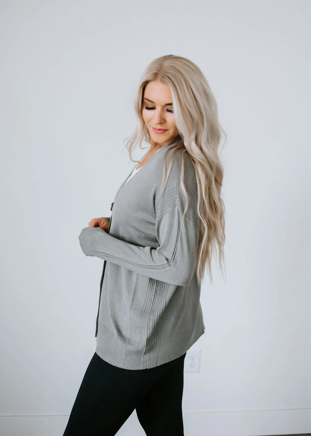 Alecia Button Front Cardigan