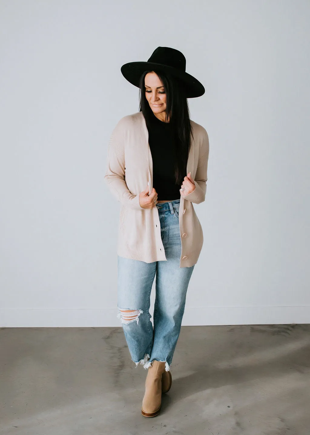 Alecia Button Front Cardigan