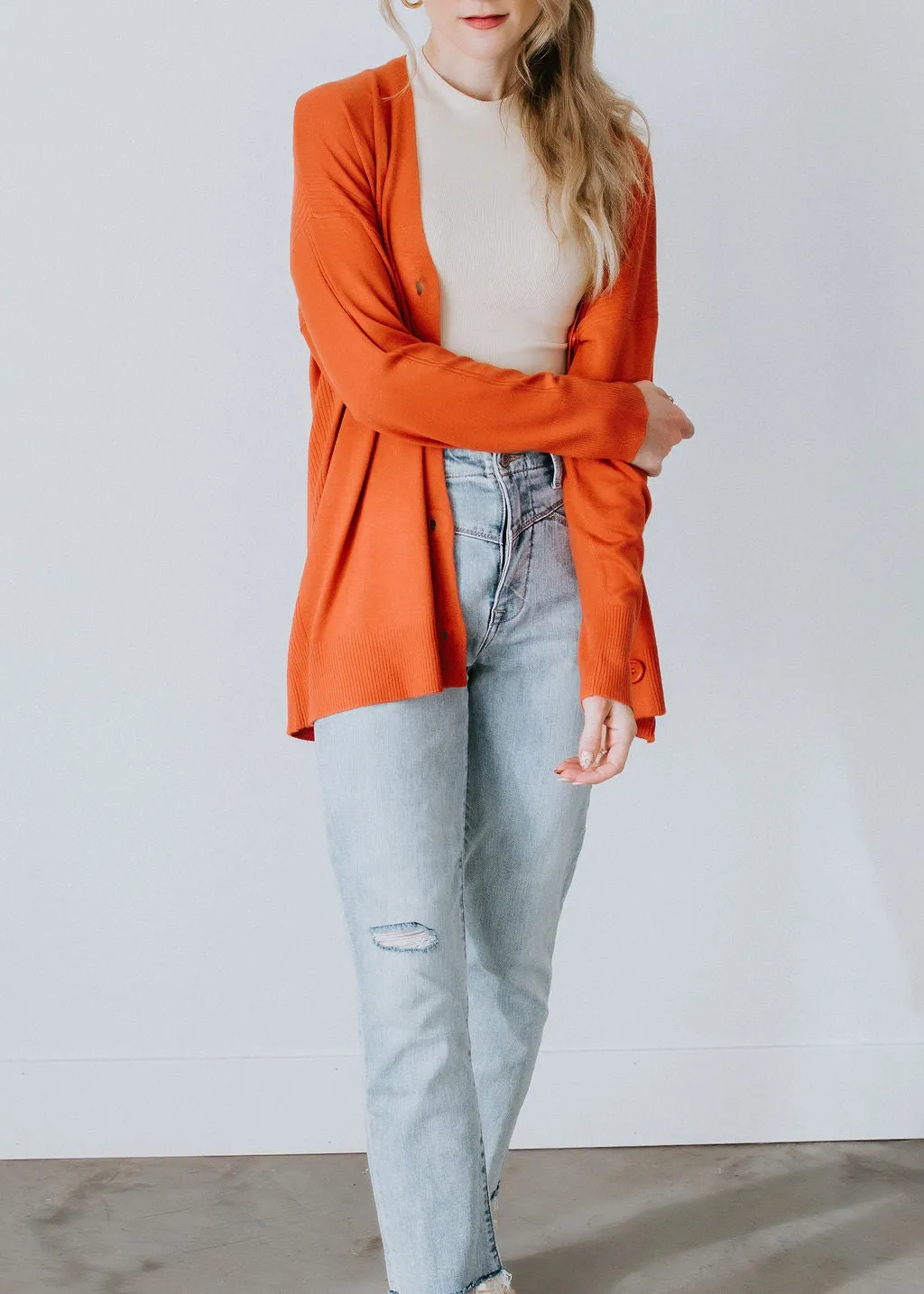 Alecia Button Front Cardigan