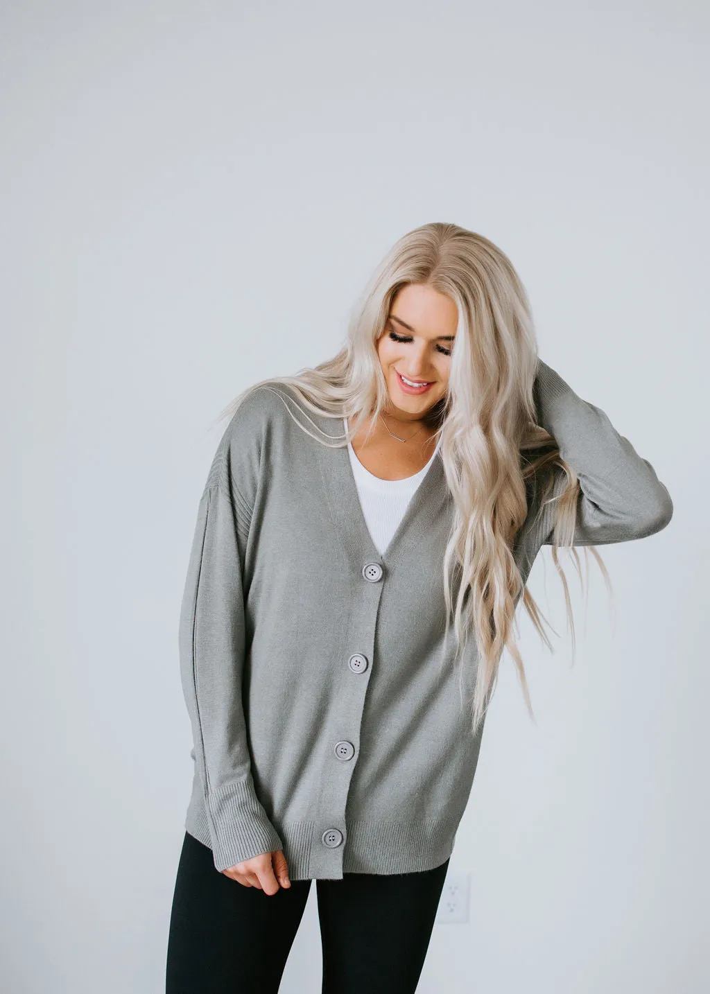 Alecia Button Front Cardigan