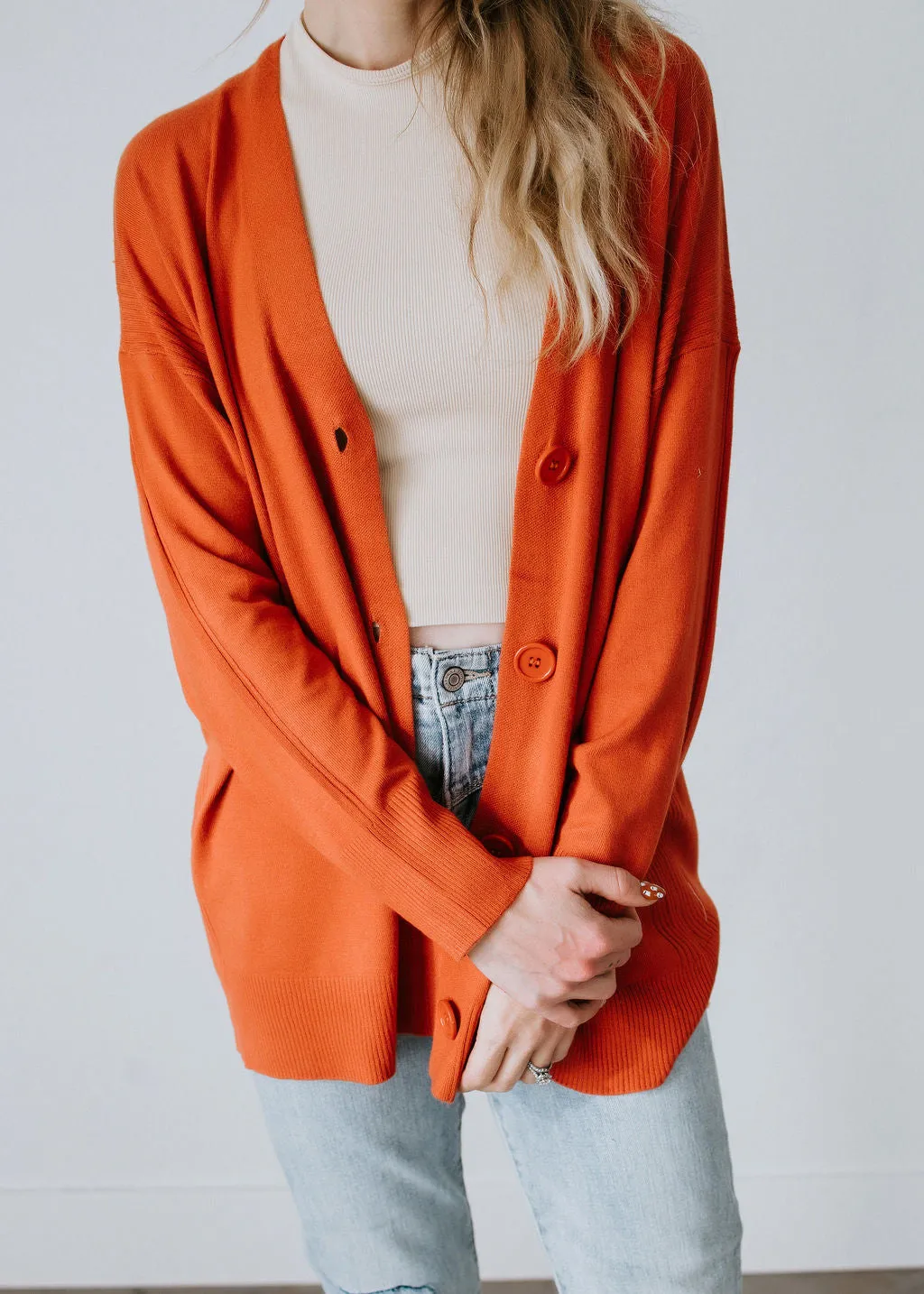 Alecia Button Front Cardigan