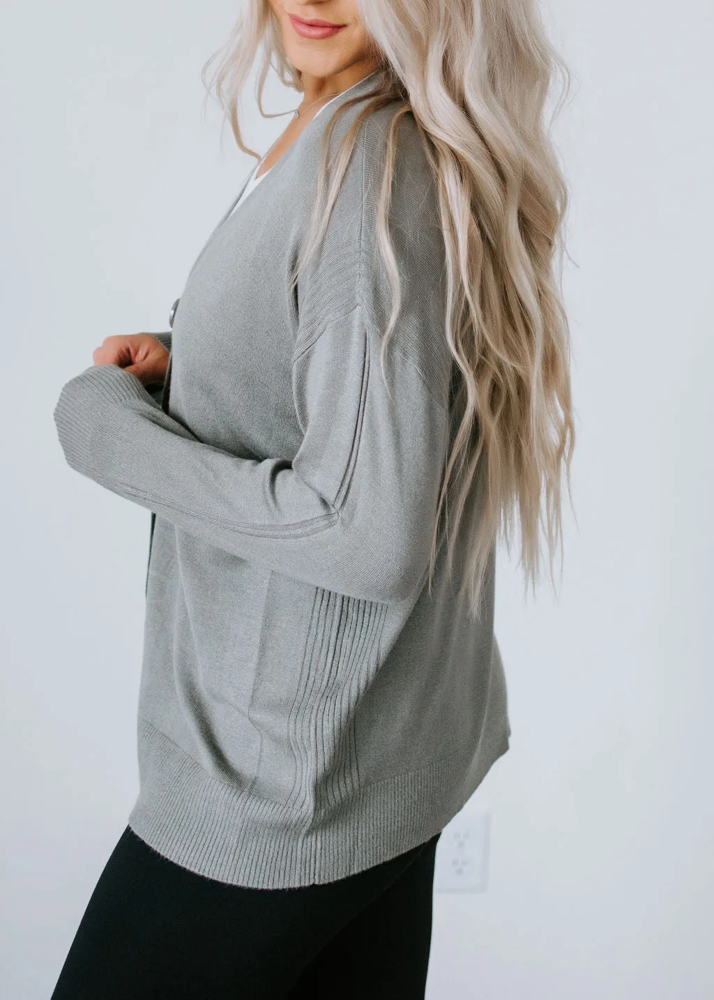 Alecia Button Front Cardigan