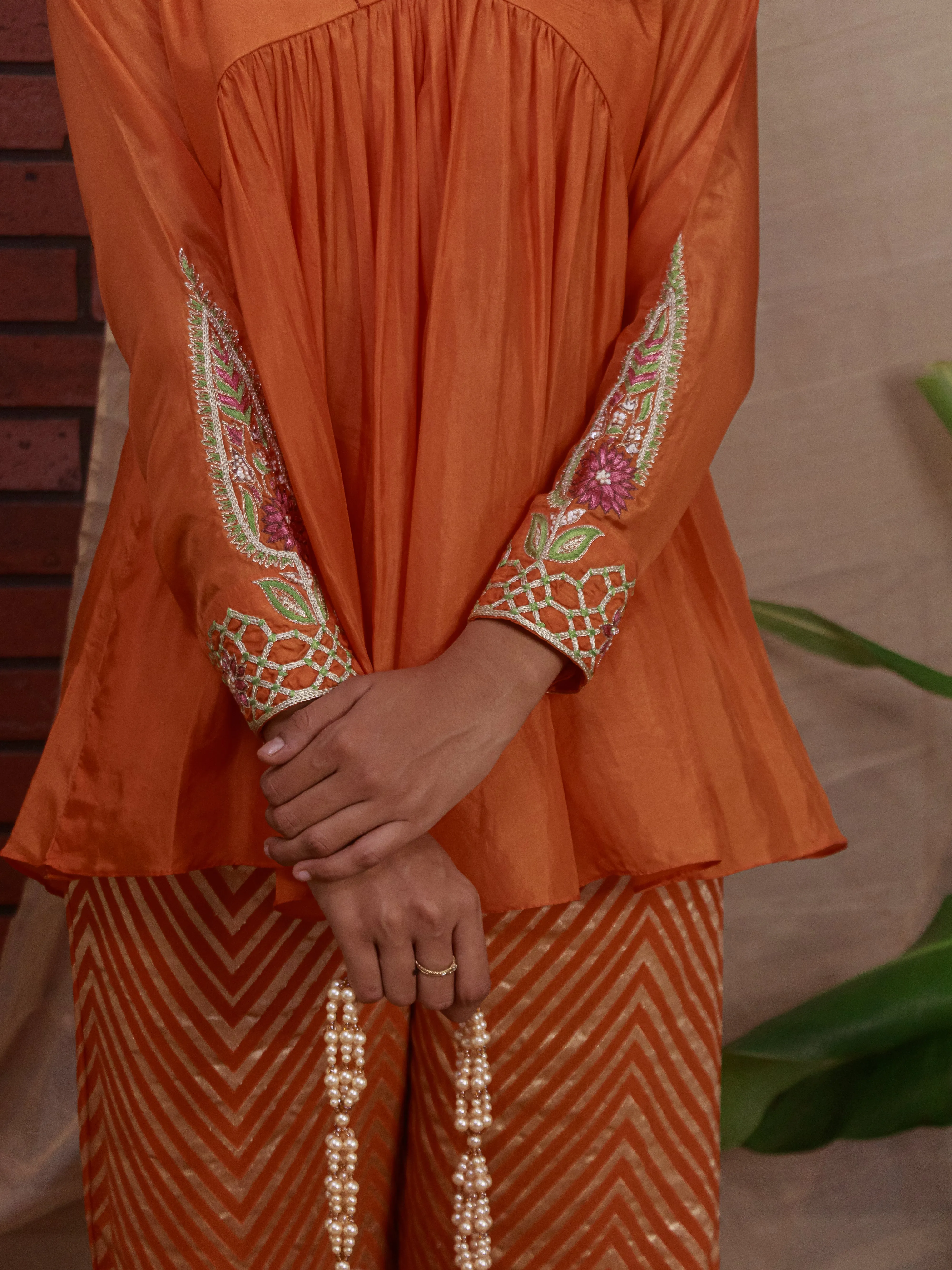 All over Gathered short kurtas set