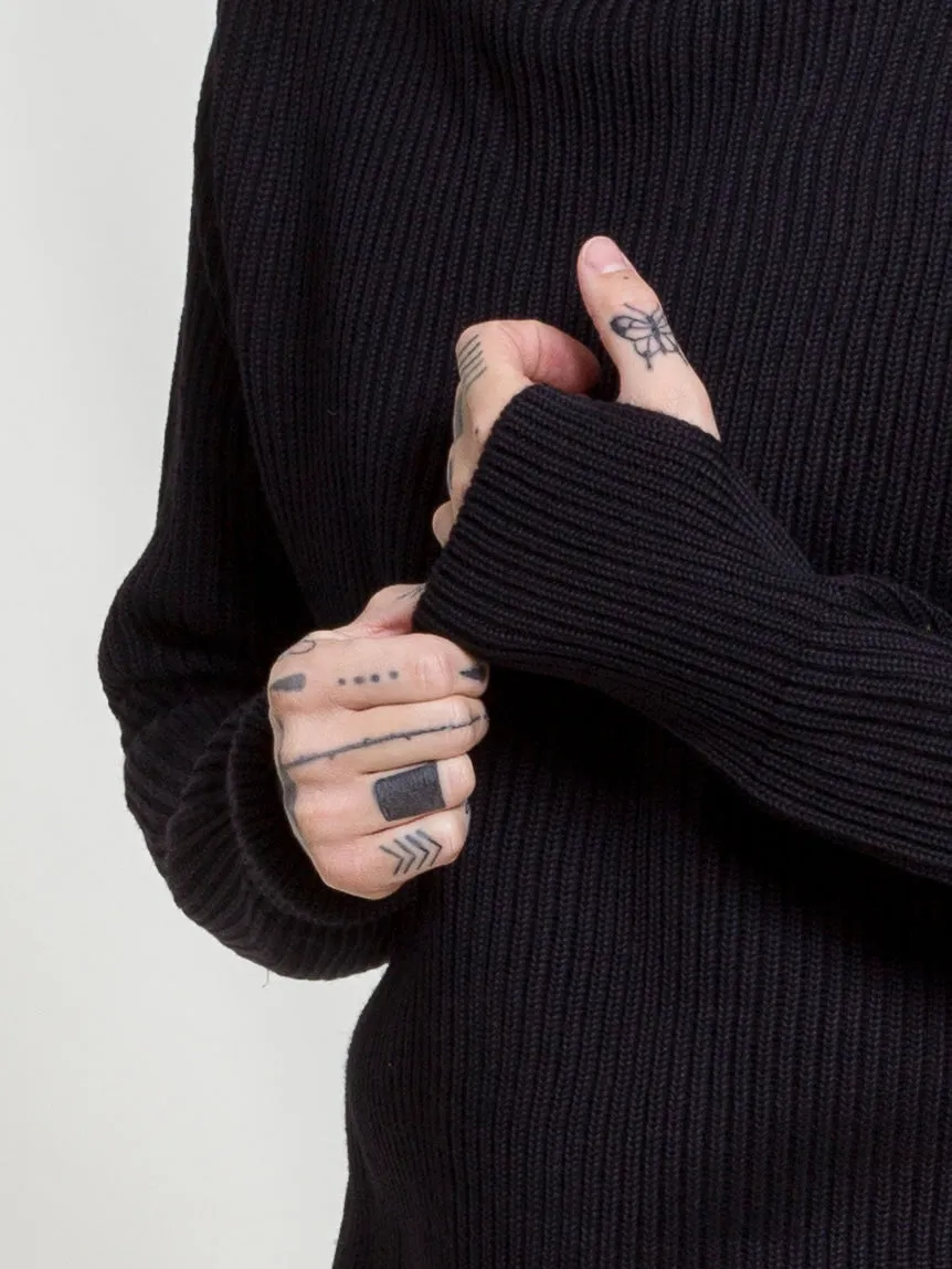 Andersen-Andersen, Navy Crewneck, Black