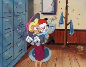 Animaniacs Original Production Cel: Nurse and Wakko