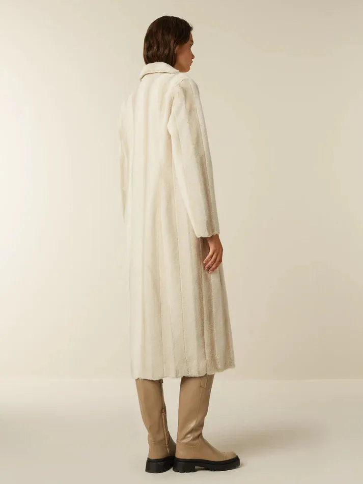 Beaumont Off White Una Faux Fur Coat