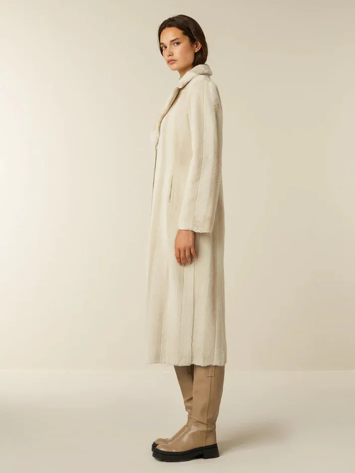 Beaumont Off White Una Faux Fur Coat