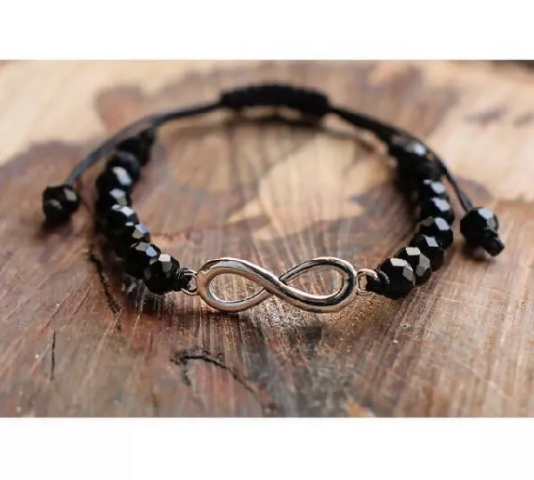 Belle Beads Black Crystal Bracelet