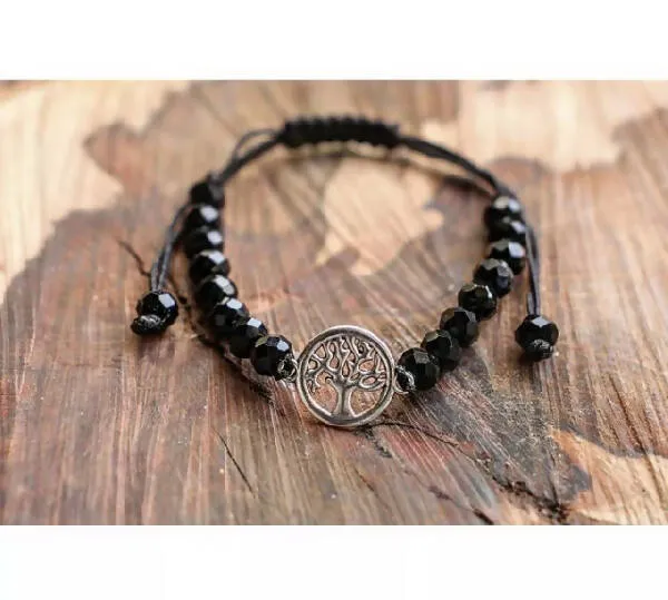 Belle Beads Black Crystal Bracelet