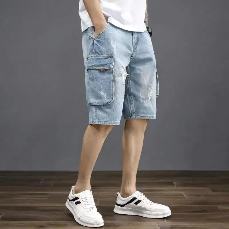 Bermuda Jeans Carga Baggy