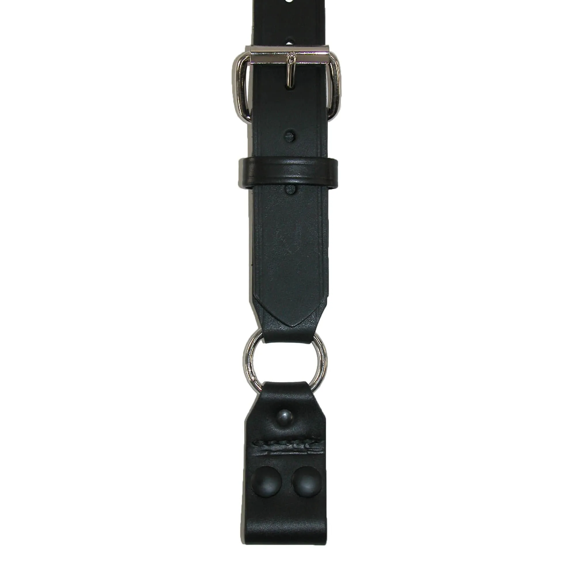 Boston Leather Leather Reflective Loop End Fireman Work Suspenders