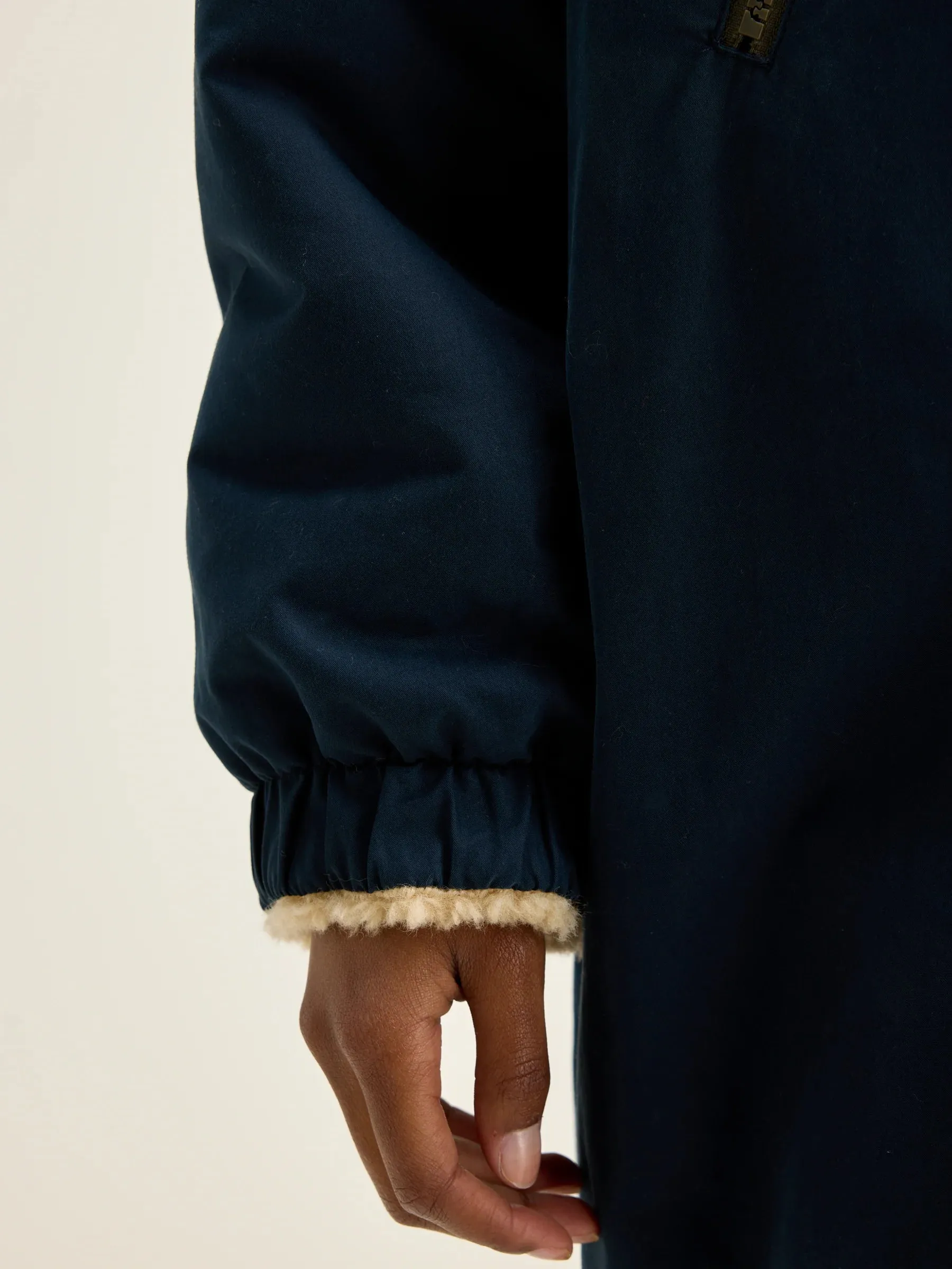 BR Helse Reversible Coat in Navy
