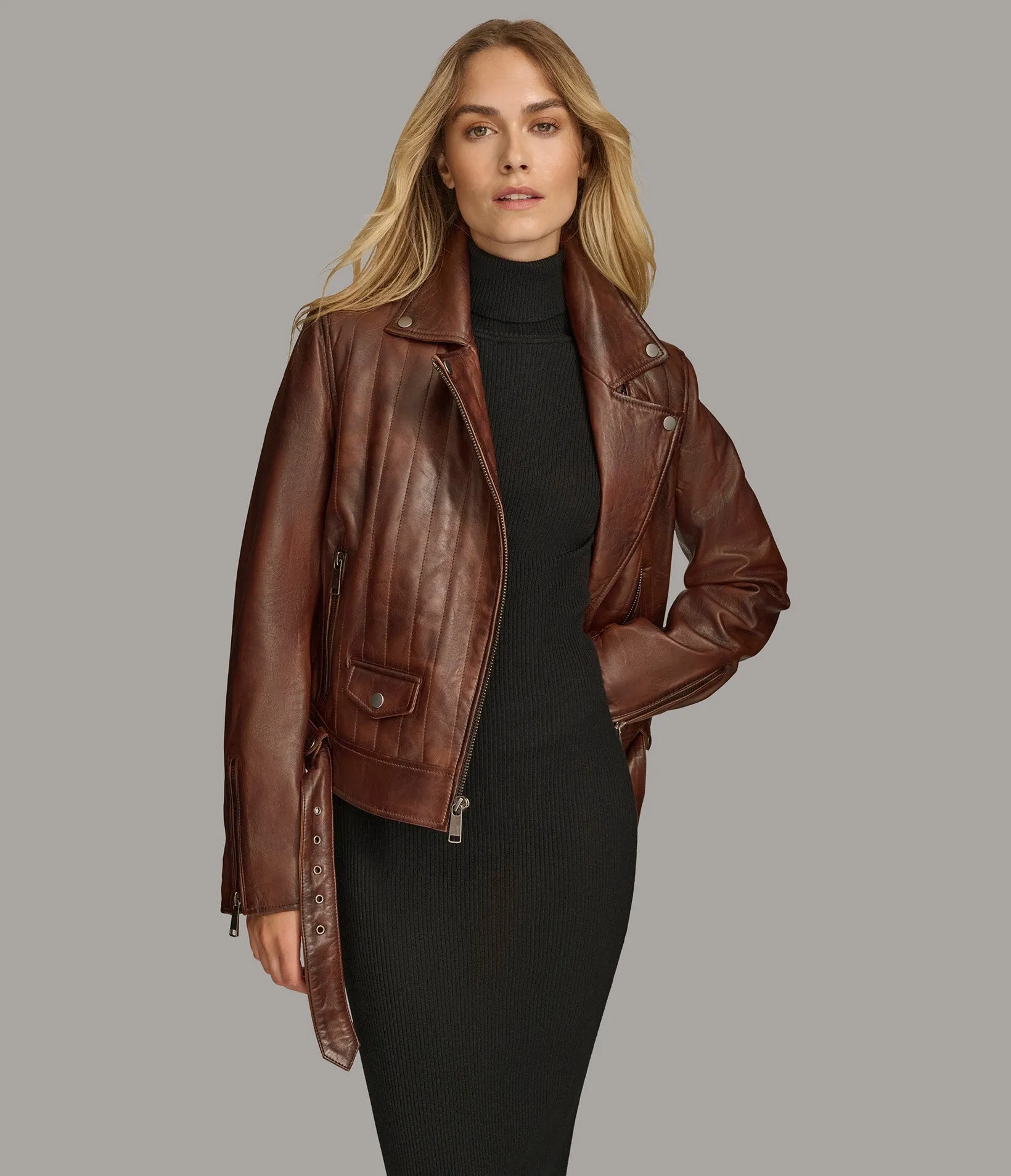 Bria Rail Quilted Moto