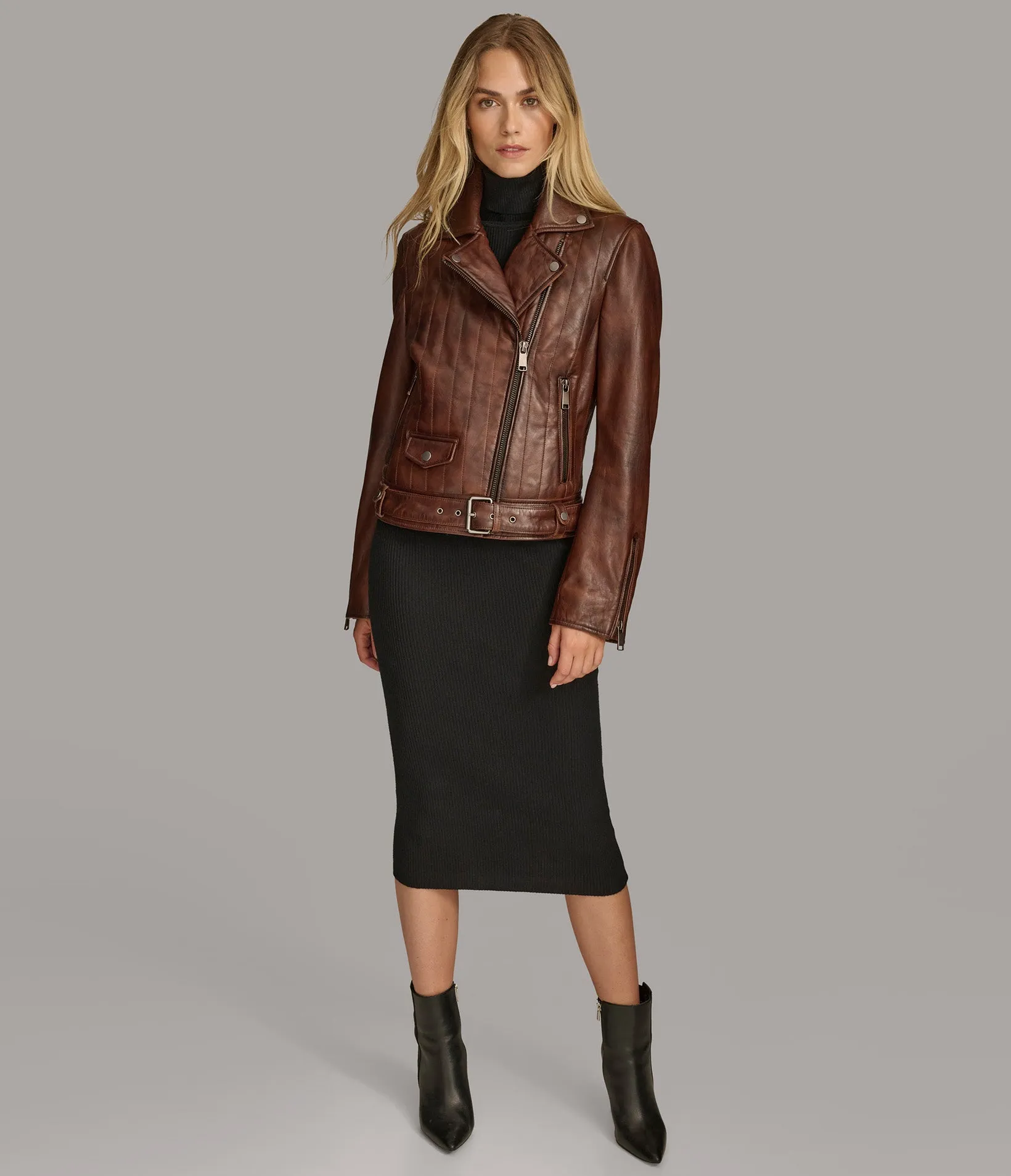 Bria Rail Quilted Moto