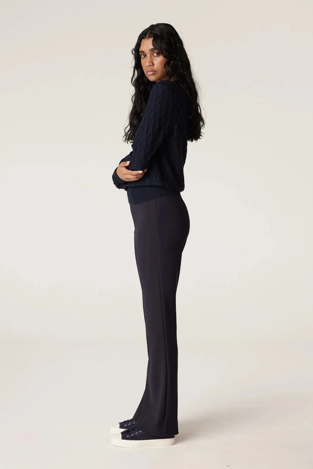 Cable - Dana Crepe Pant - Navy