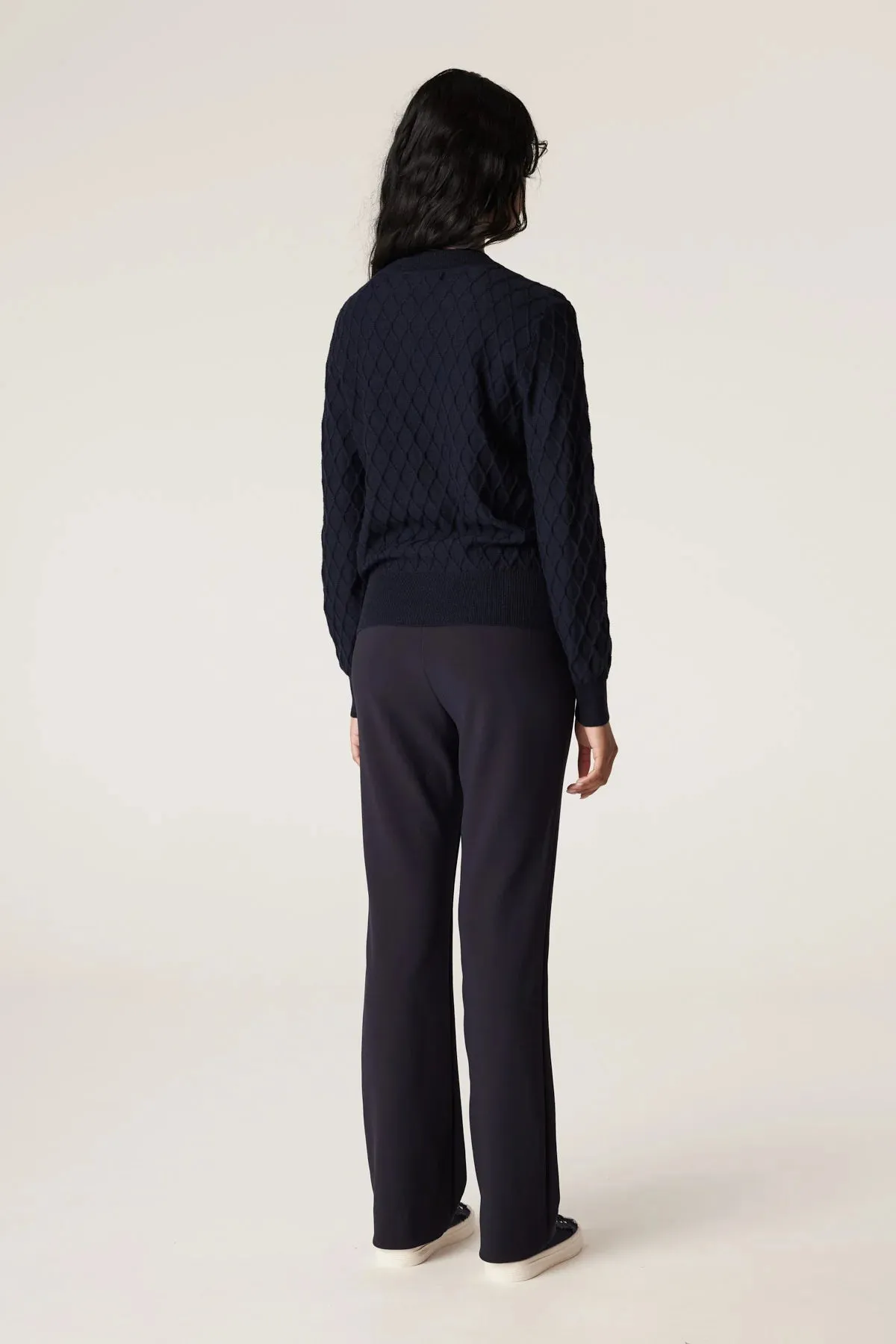 Cable - Dana Crepe Pant - Navy