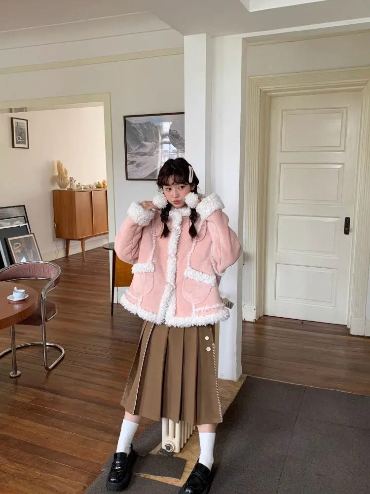 Cashmere rolled fur one short jacket【s0000005882】