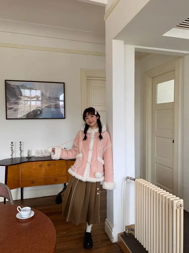 Cashmere rolled fur one short jacket【s0000005882】