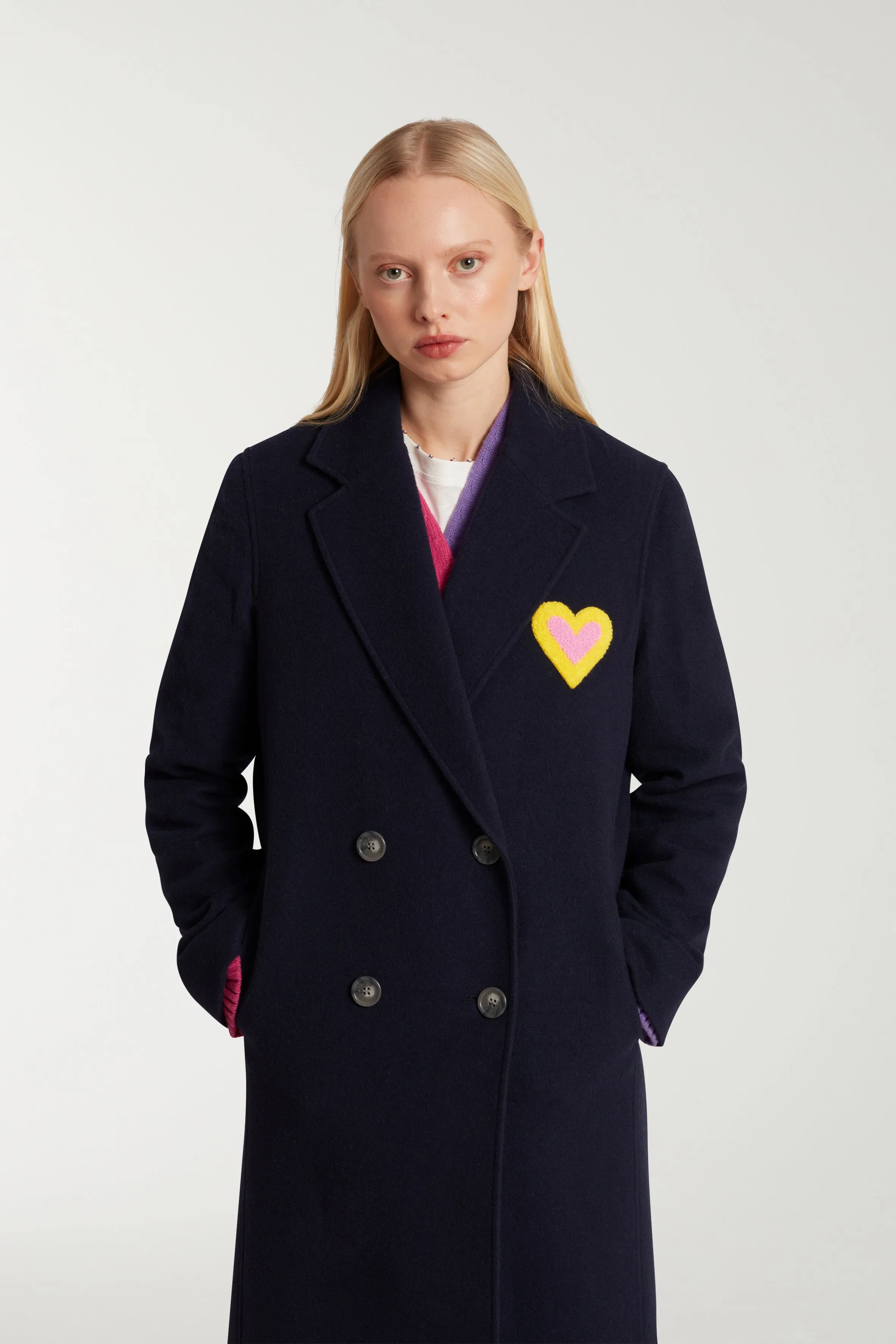 Chill Pill Double-Breasted Coat