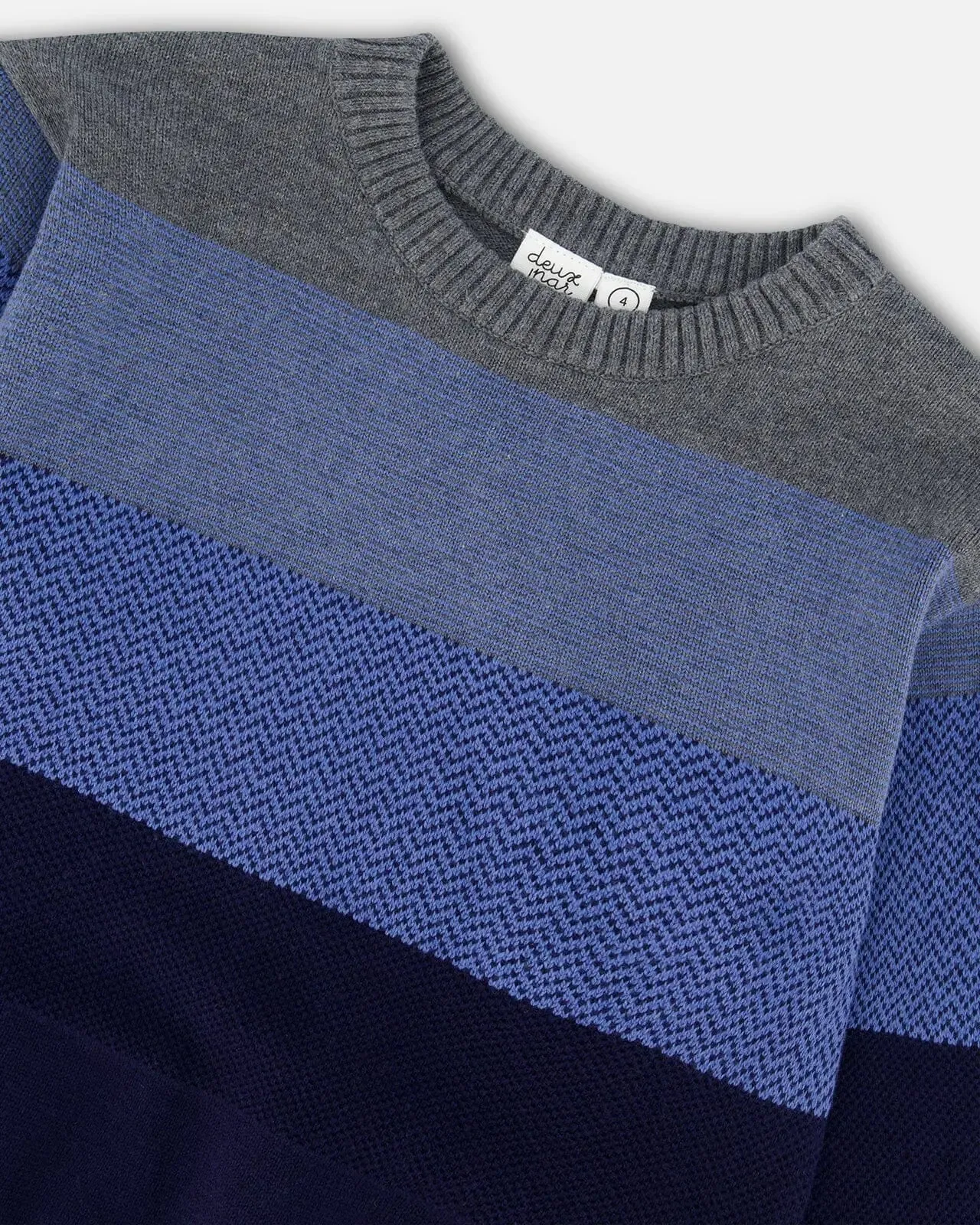 Colorblock Sweater Blue Gradient