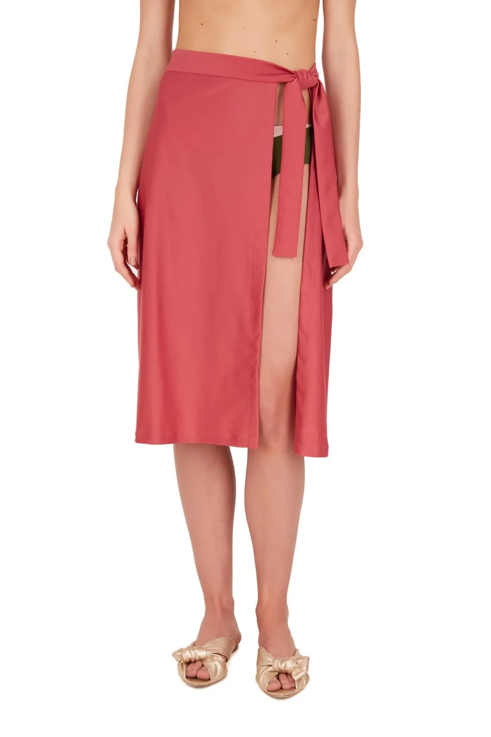 Colors Solid Pareo Skirt