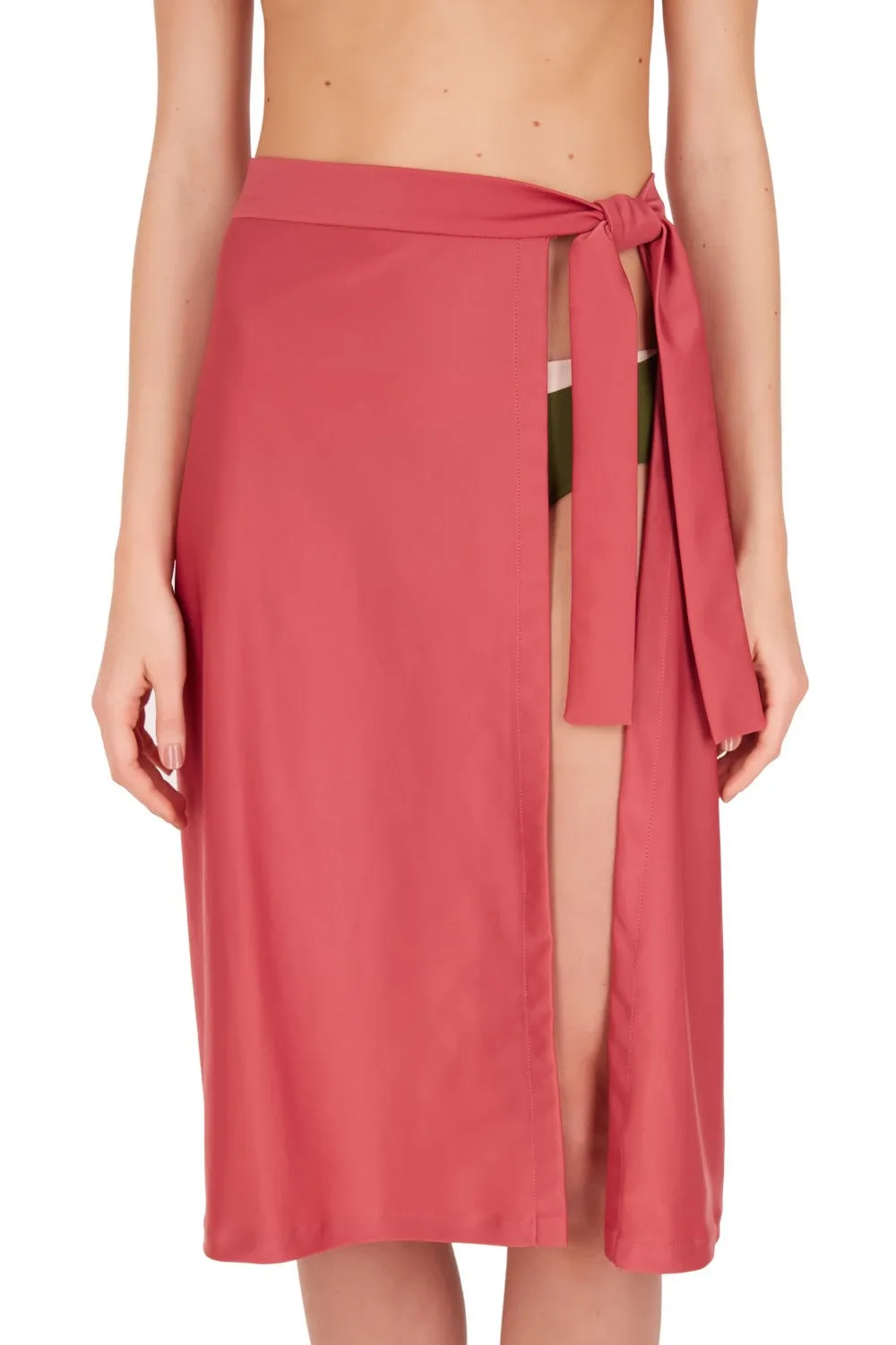 Colors Solid Pareo Skirt