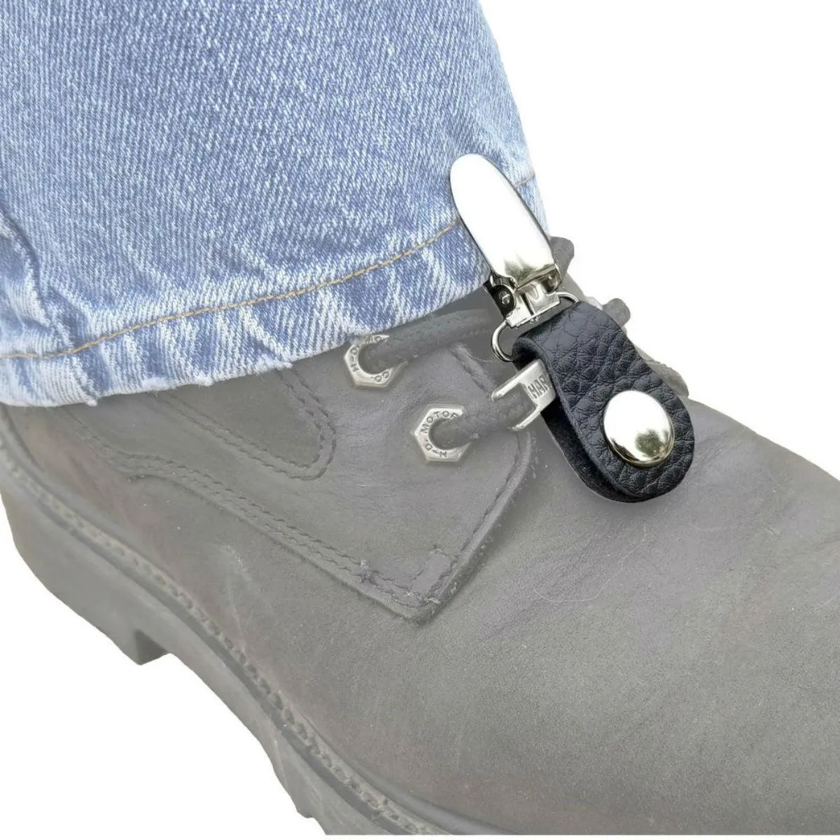 Daniel Smart Boot Clips Marines, Unisex, Leather, Black/Gold