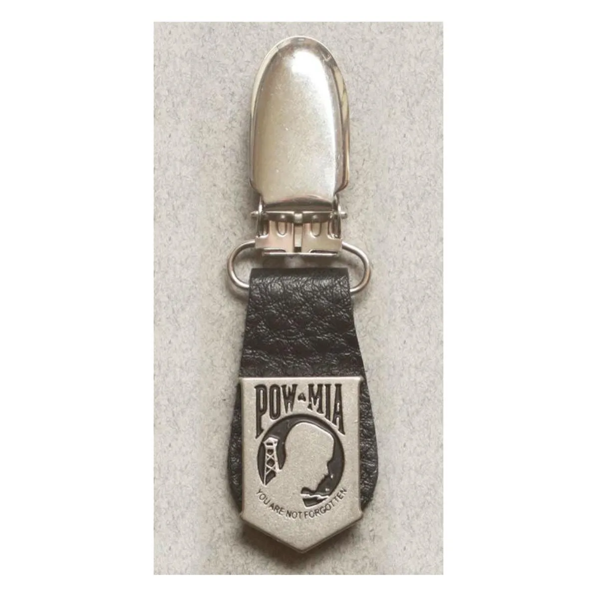Daniel Smart Boot Clips POW MIA, Unisex, Leather, Black/Silver