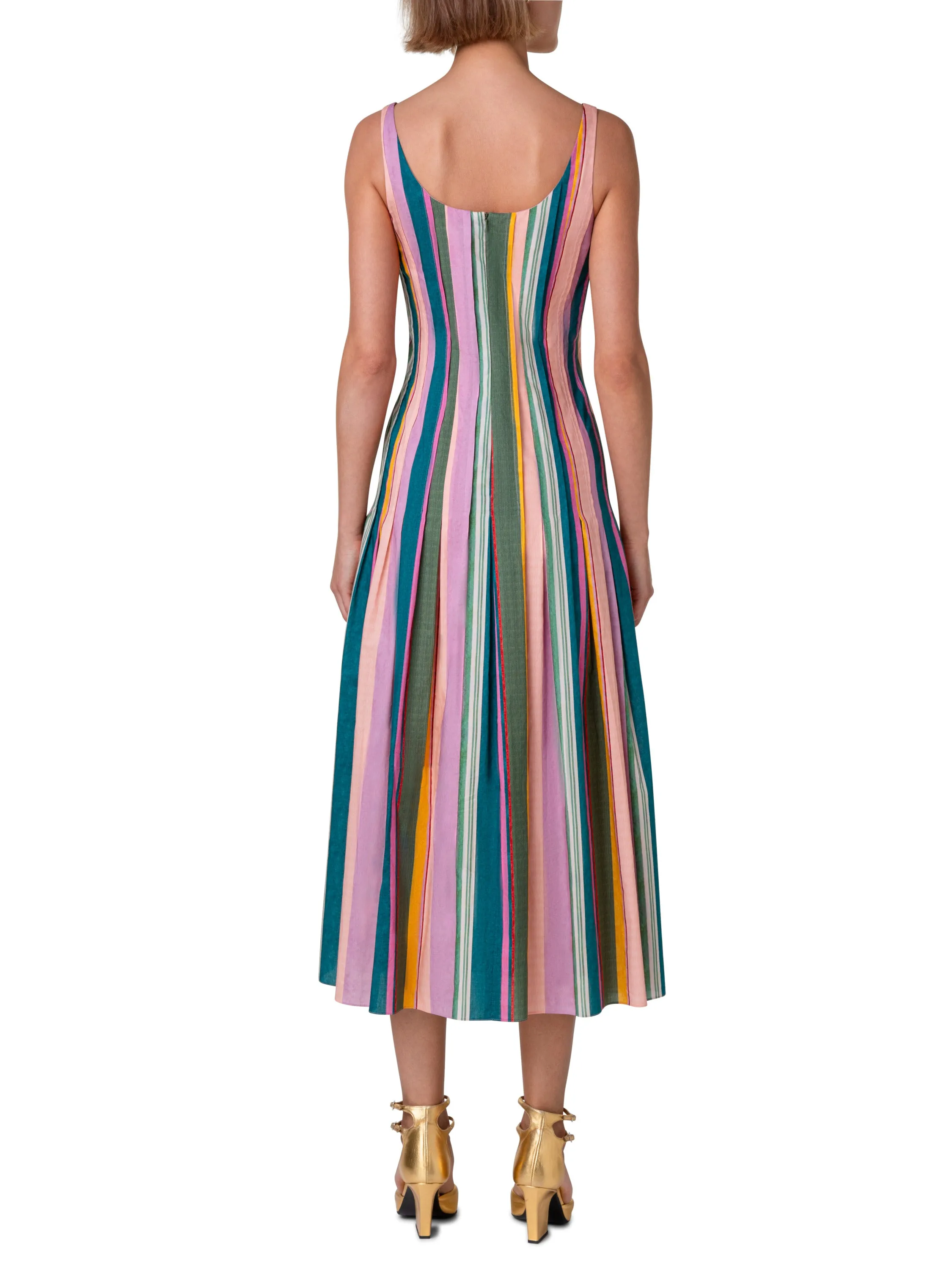 Dress - Laurel Green/Sun Gold/Pink