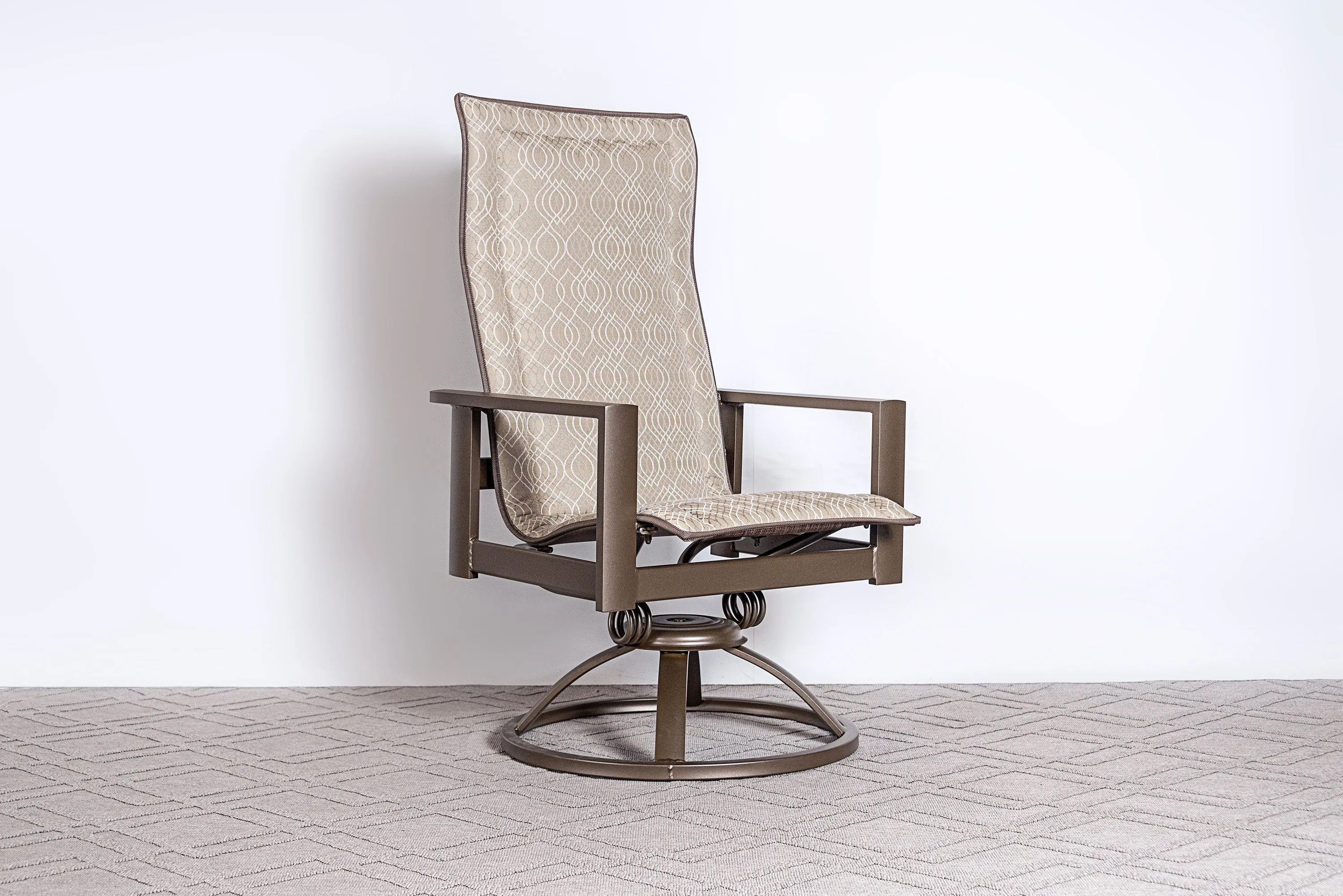 Elements 7pc High Back Padded Sling Dining Set