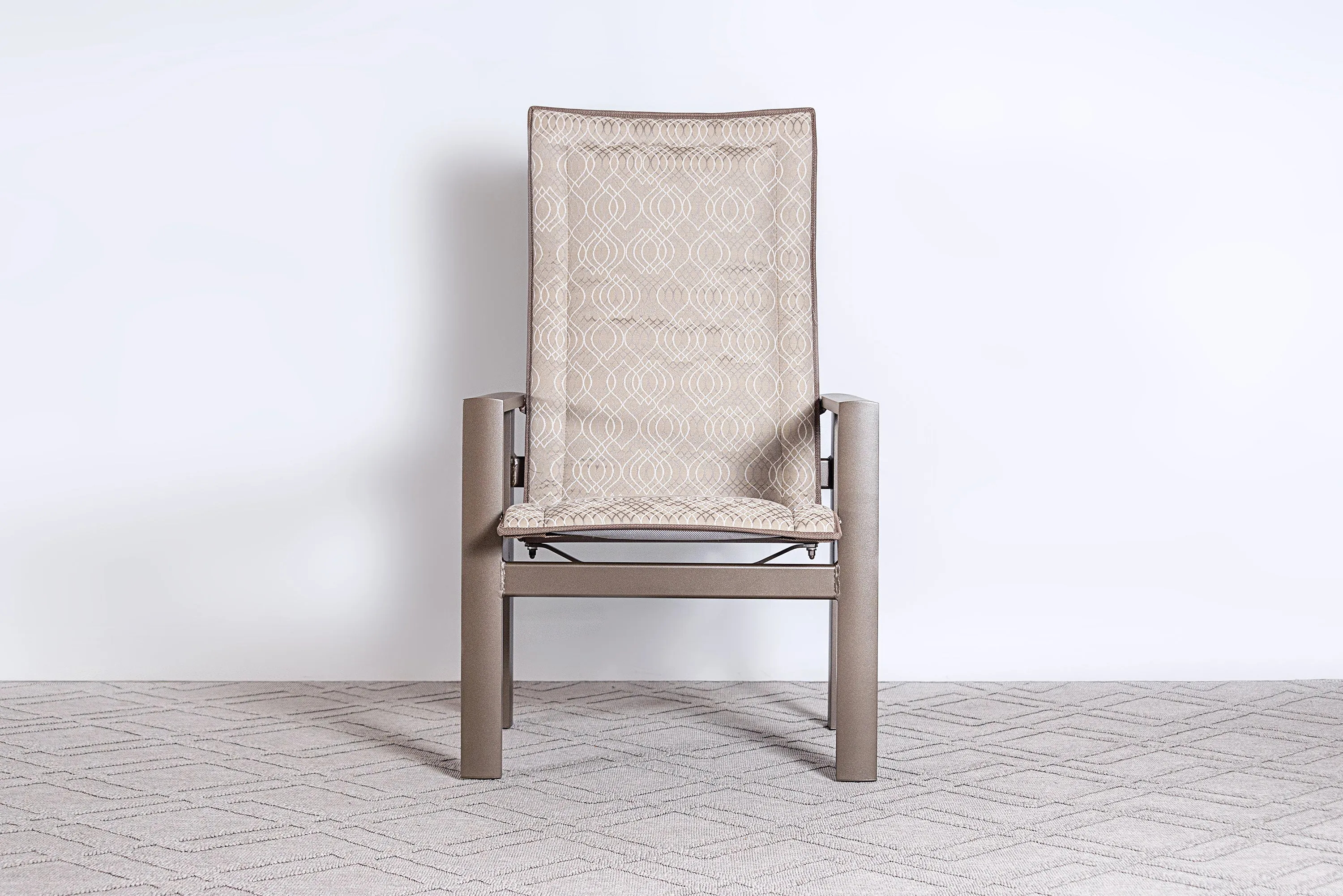 Elements 7pc High Back Padded Sling Dining Set