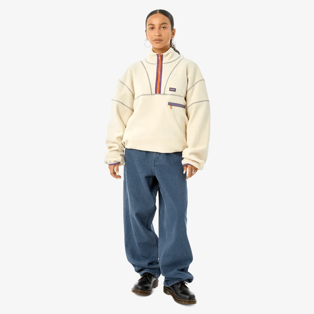 Elysian quarter zip fleece - Bone