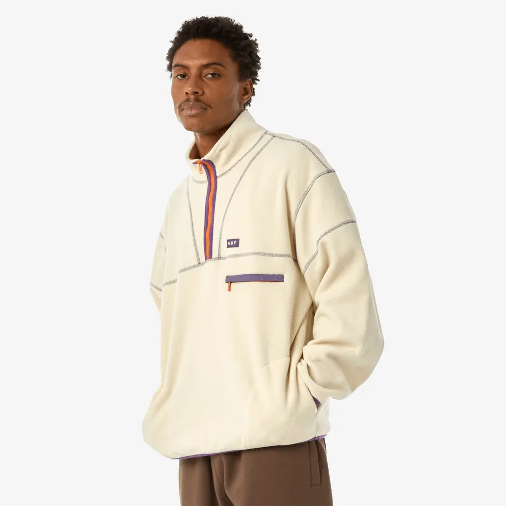 Elysian quarter zip fleece - Bone
