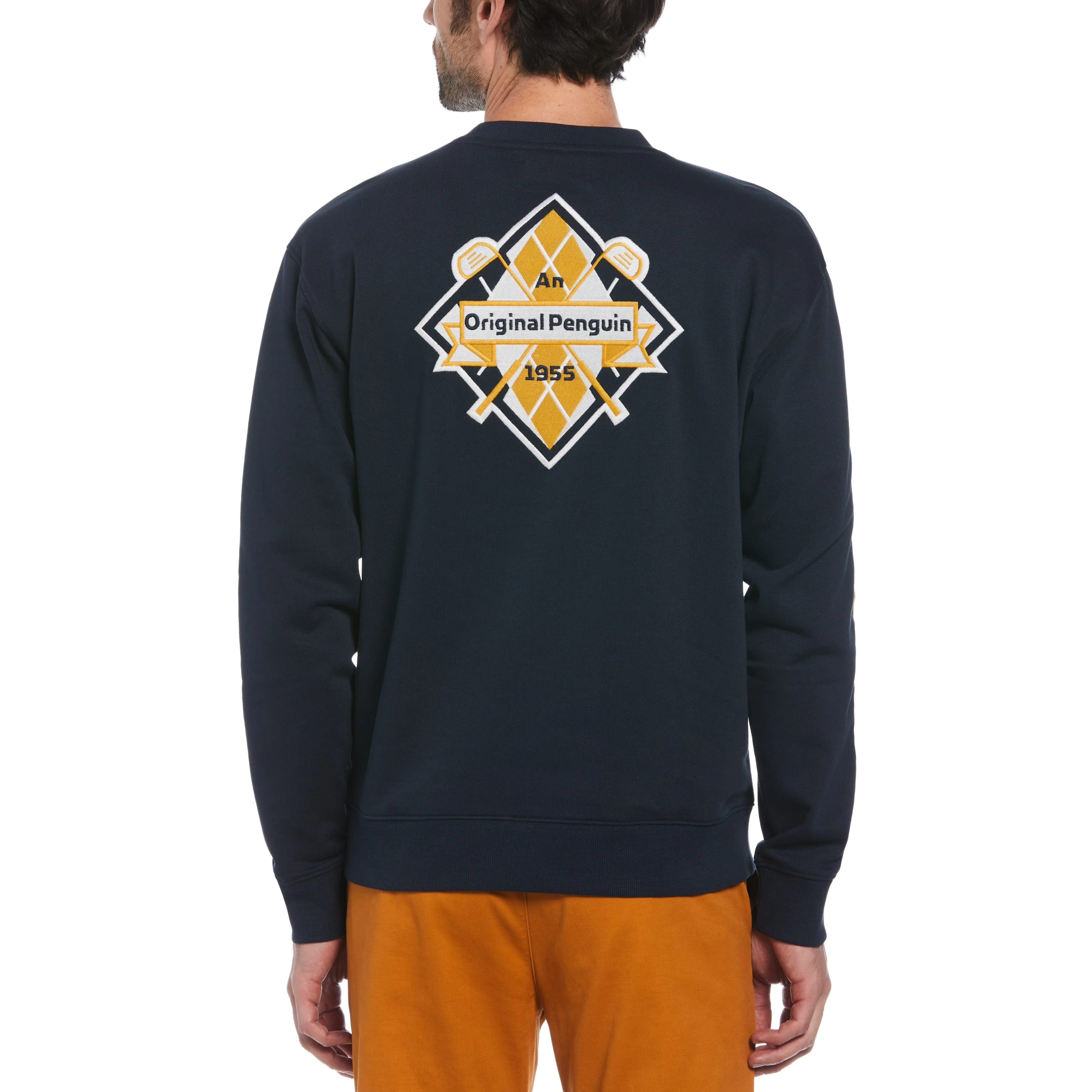 Embroidered Golf Clubs Fleece Sweater