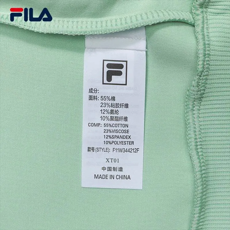 FILA CORE WHITE LINE EMERALD Women Pullover Sweater in Light Green