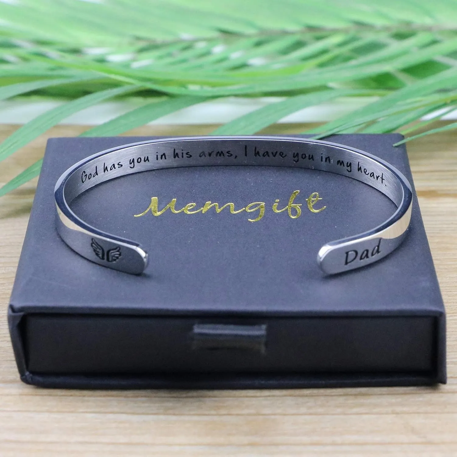   for Women In Memory of Jewelry Gift Sympathy Remembering Loss of One You Loved Cuff Bracelets
