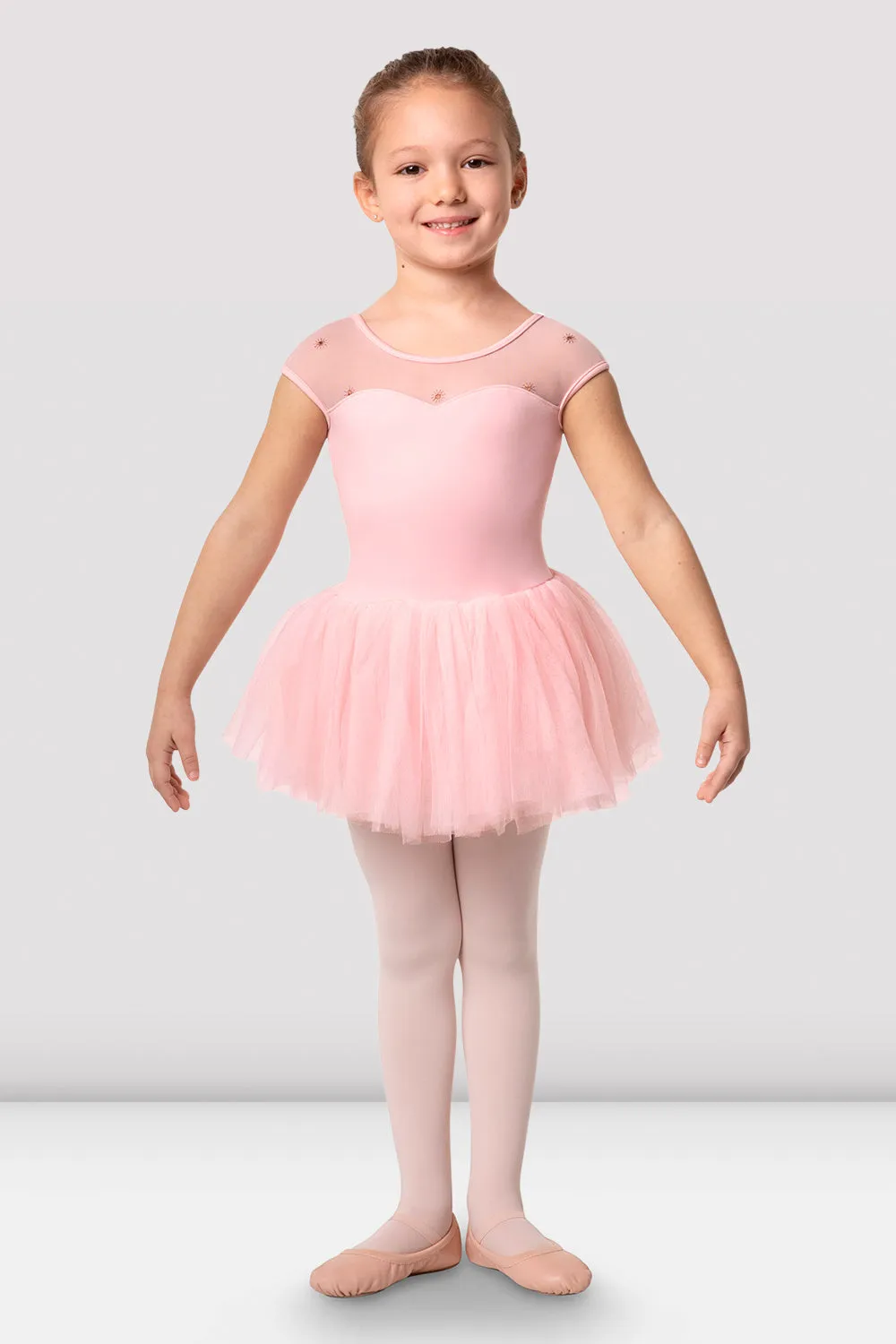 Girls Duchess Cap Sleeve Tutu Dress