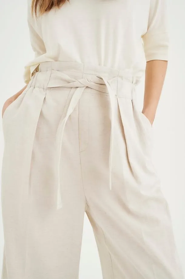 Inwear Cream Wide Leg Trouser