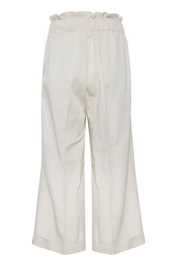 Inwear Cream Wide Leg Trouser