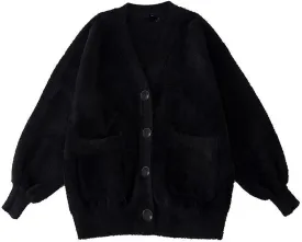 JASCLS Women's Long Sleeve Color Block Chunky Cable Knitted Oversized Sweater Cardigans for Women