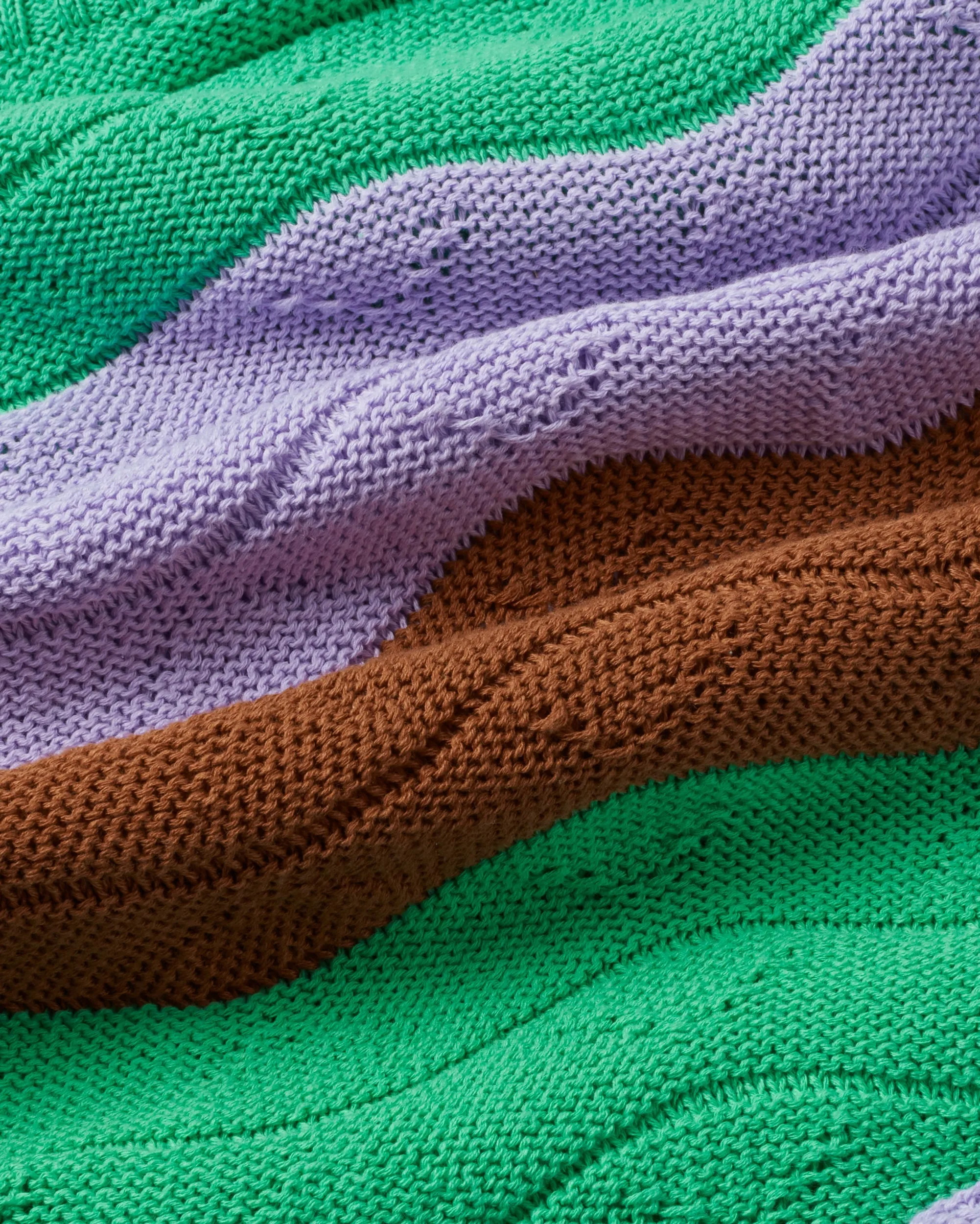 Jo Sweater Striped Green Purple