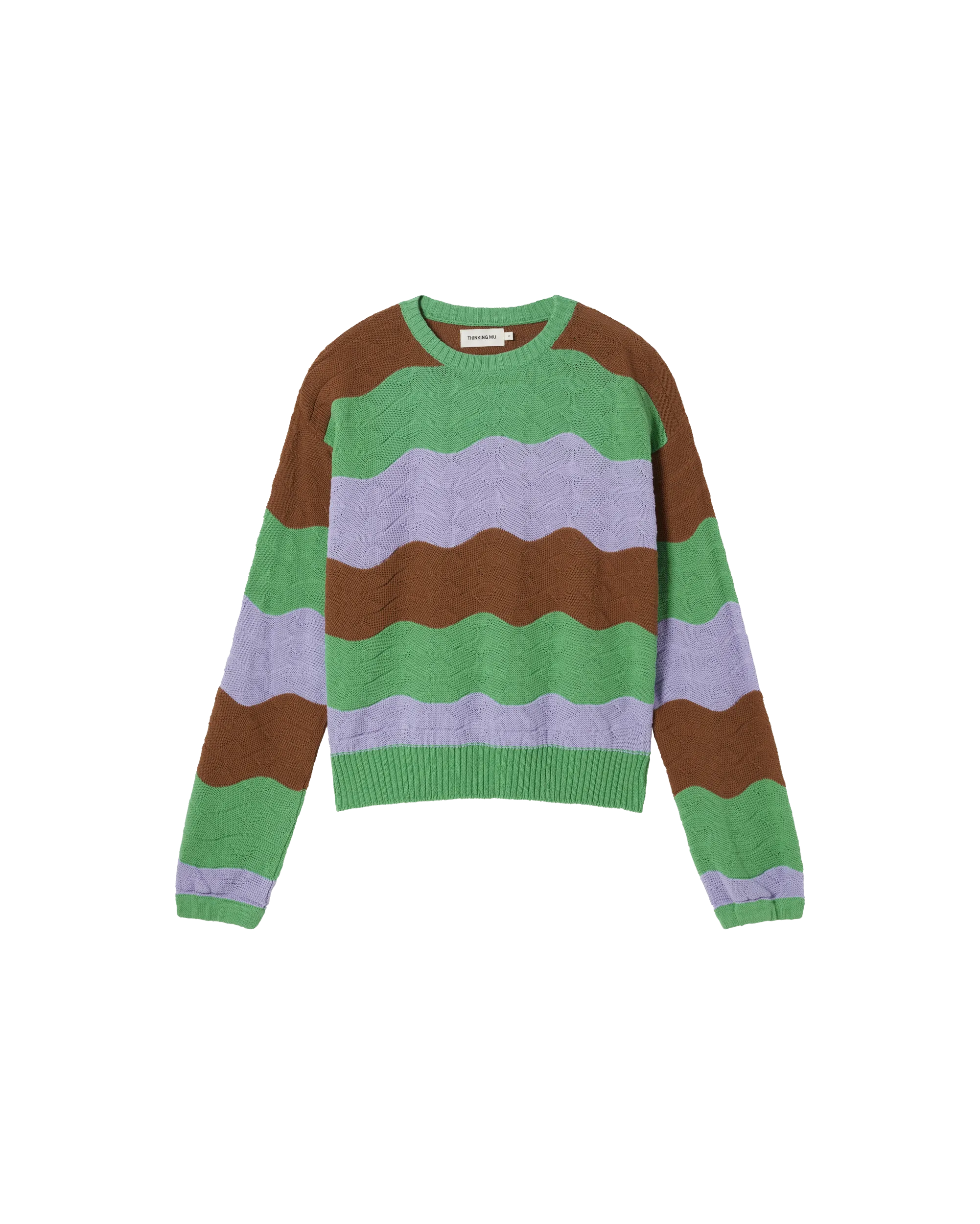 Jo Sweater Striped Green Purple