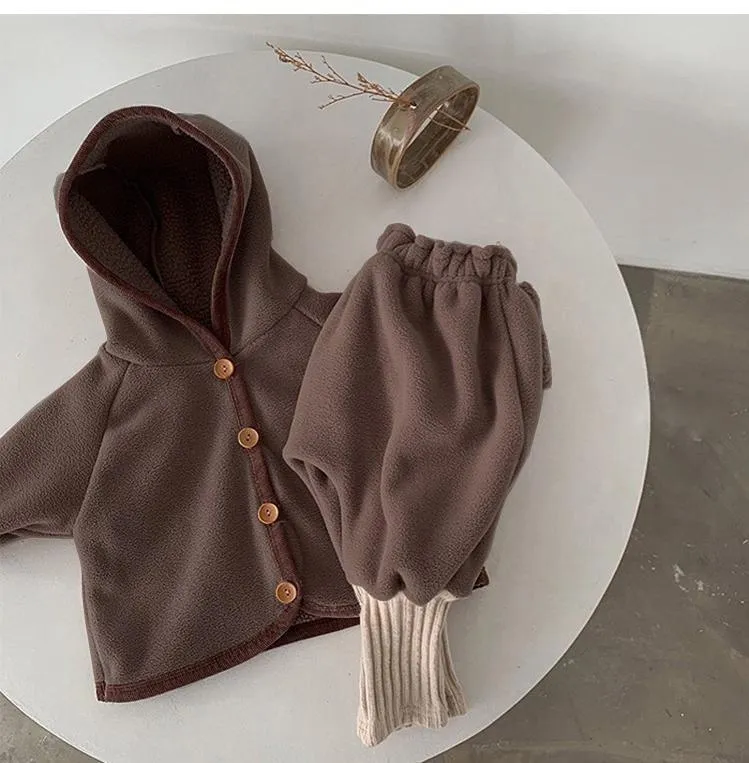 Kyle Hooded Coat With Leggings Pants Set