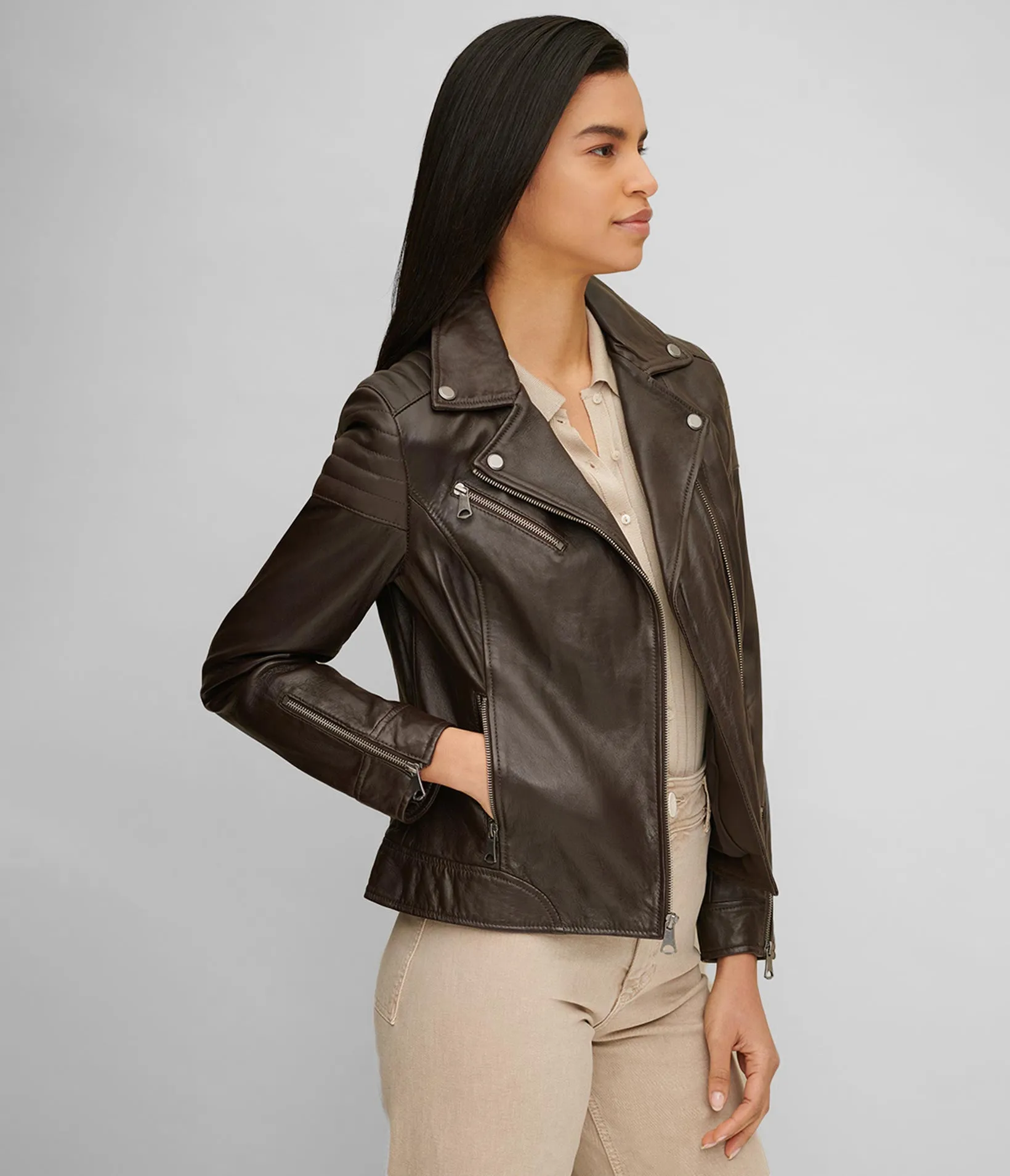 Leather Moto Jacket